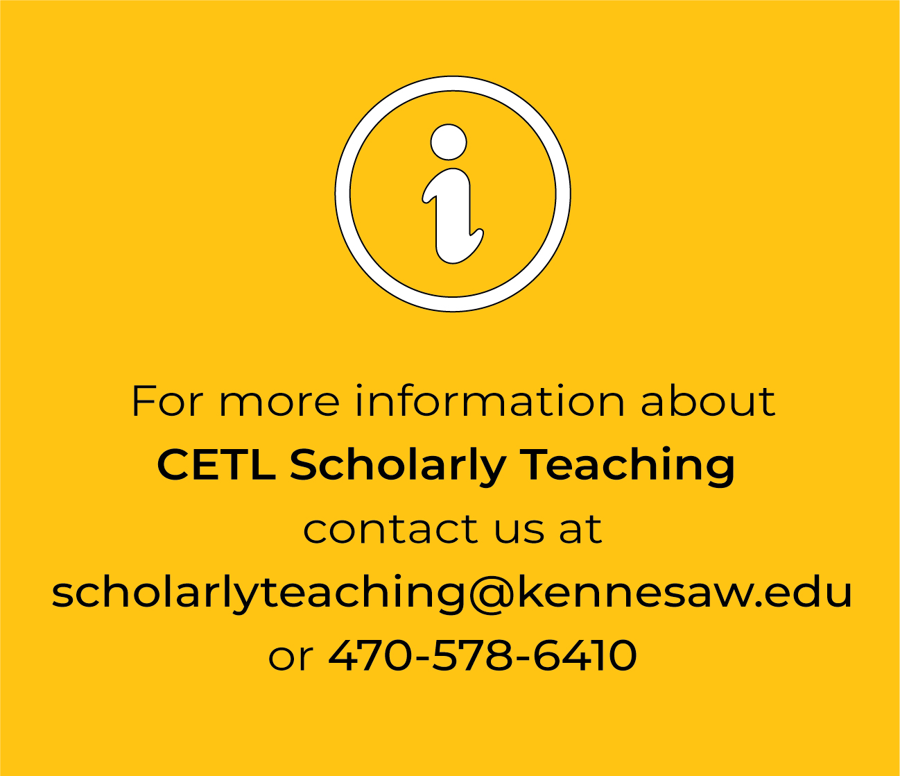 questions to scholarlyteaching@kennesaw.edu