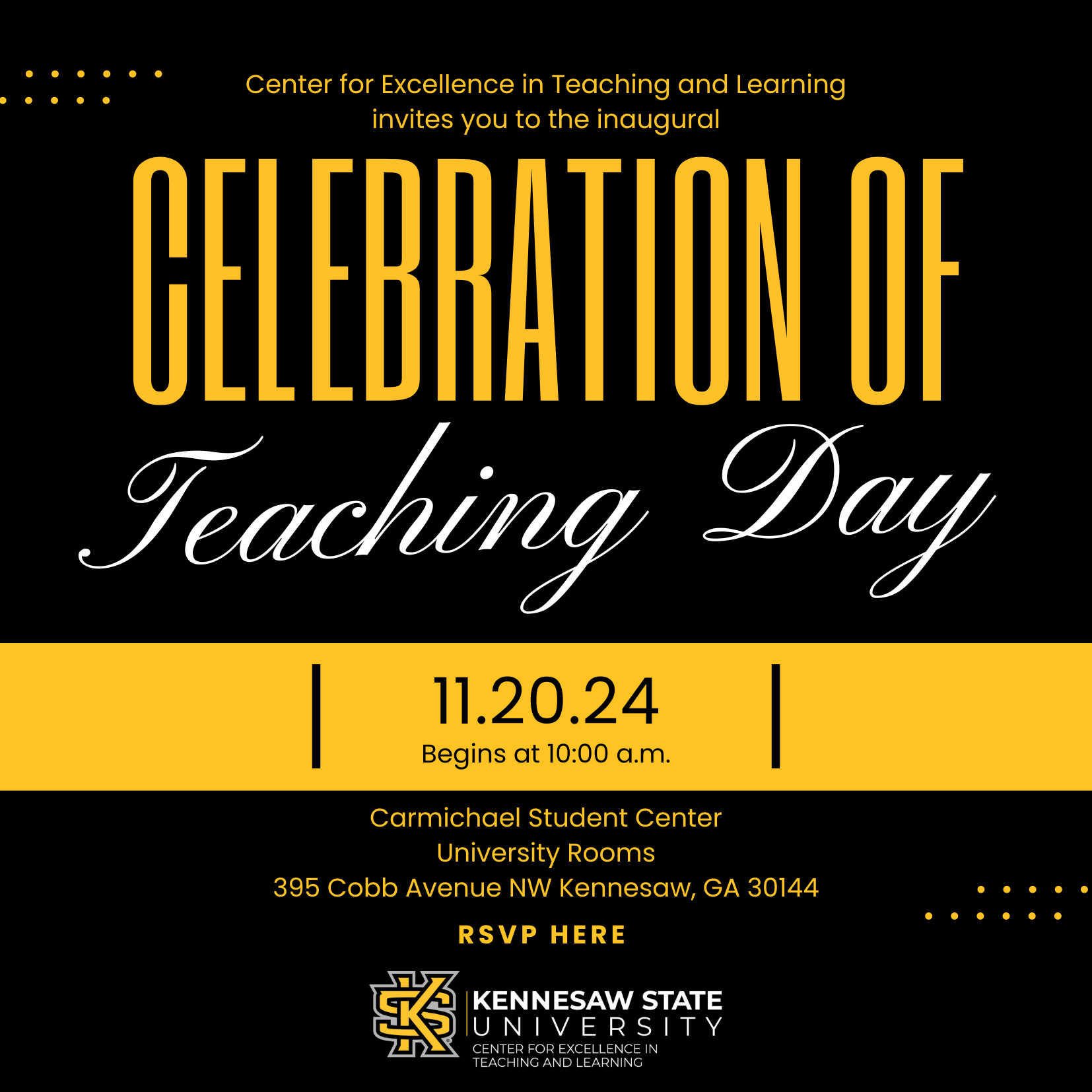 Celebration of Teaching Day Invite