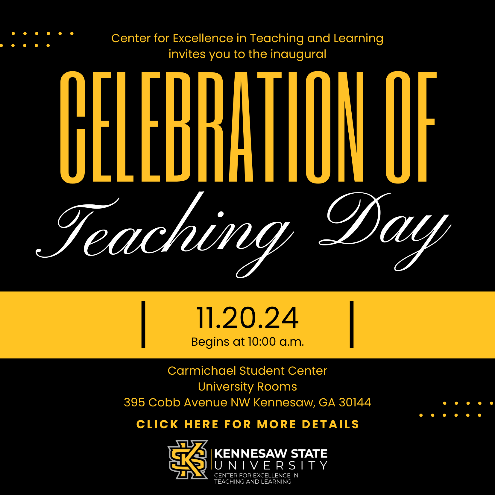 celebration of teaching invite