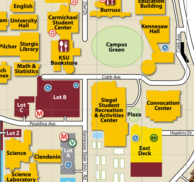 campus parking map picture